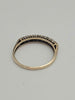 9ct Yellow Gold Ladies Ring With Alternating CZ Stones - 1.71 Grams - Size R