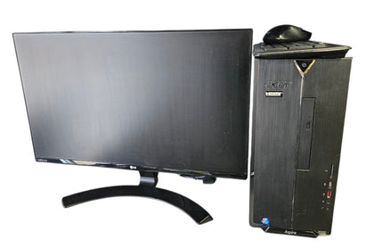 Acer Aspire T-885 Desktop PC with Monitor and wireless Keyboard and Mouse