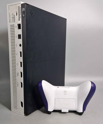Xbox One S Console 500GB White With Purple Controller Unboxed