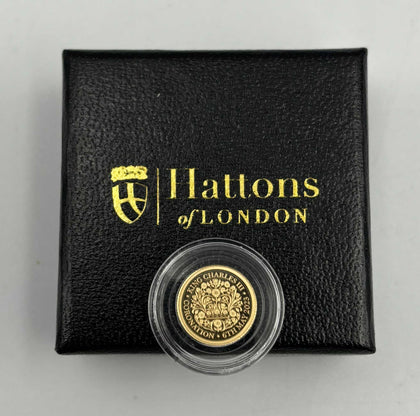 1/4 sovereign gold coin 22ct 1.99g king Charles 3rd 2023 6th may coronation boxed