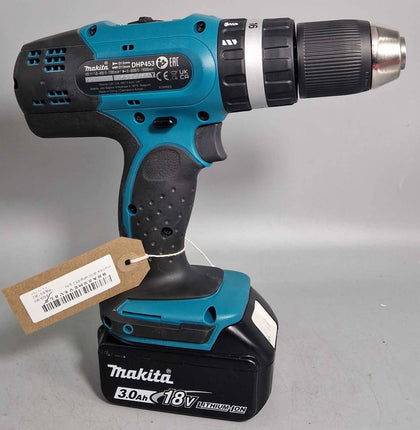 makita drill dhp453 plus battery 3.0Ah