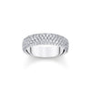 Thomas Sabo Women's Essentials Ring Silver White Zirconia Band Size-O