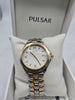 pulsar steel and gold watch
