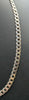 925 HALLAMRKED SILVER, THIN CURBED CHAIN W/ LOBSTER LOCK, 20", 33.5G