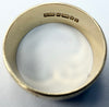 9ct gold ring with pattern size K 1/2