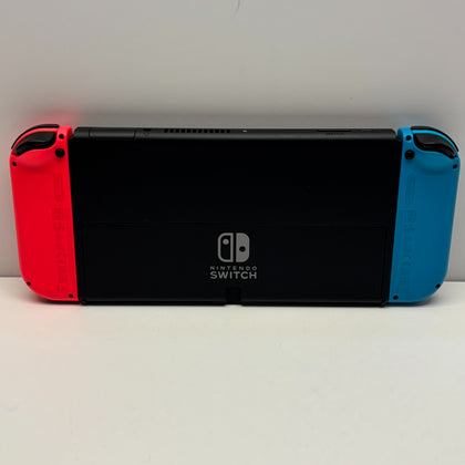Nintendo Switch OLED Console Only with Neon Red/ Neon Blue Joy Cons