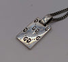 925 Hallmarked Silver, Gucci Ghost Pendant on Thin Curbed Chain, 22", 18g, No Original Box