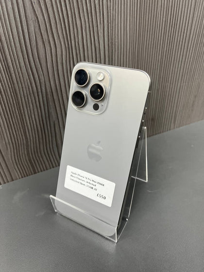 Apple iPhone 15 Pro Max 256GB Black Titanium, Unlocked