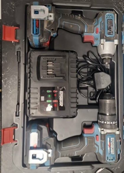 Erbauer Combi Drill Impact Driver Kit