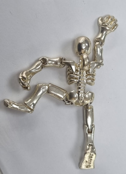 Silver Skeleton Pendant