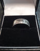 9ct White Gold Band - Size L - 3.42g