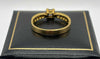 22ct (916) yellow gold ring size Q with white stones 3.9g