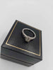 18ct 3.2g White Gold Vera Wang Love Ring With 0.58 Oval Diamond Size M