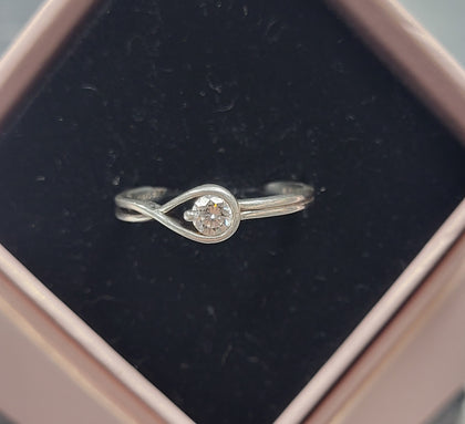 Pandora Infinite Sterling Silver Lab-grown Diamond Ring 0.25 ct - Size P (56)