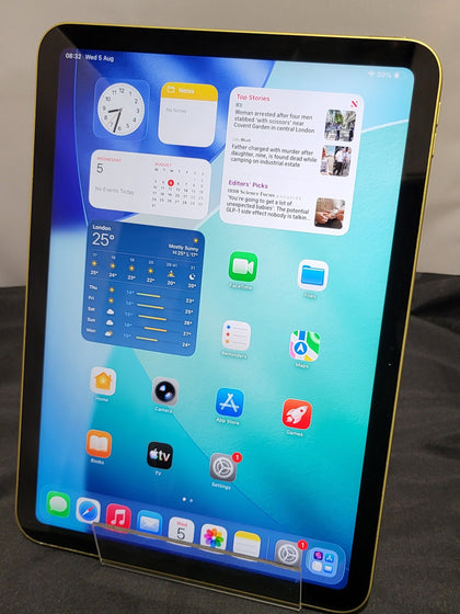Apple iPad 10th Gen (A2696), Yellow, 64GB, Wi-Fi - Unboxed