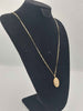 (375 Hallmarked&Tested) 9K 10.6G Gold Chain With Flower Engraved Locket, 30" In Length