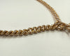 Hallmarked 9ct Gold double albert pocket watch chain with T bar