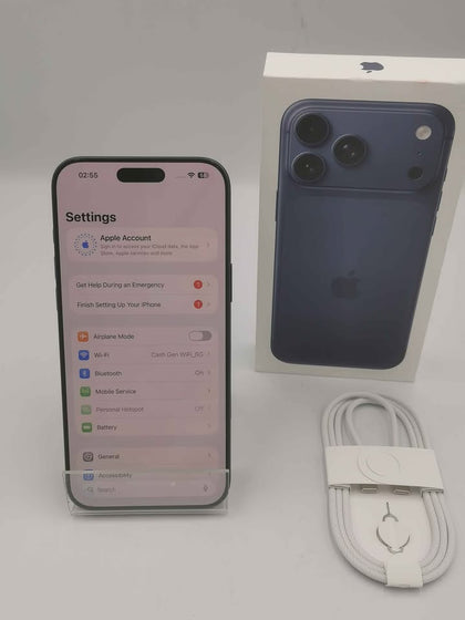 Apple iPhone 17 Pro Max 256GB Deep Blue Unlocked boxed like new opened instore to test