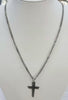 Silver Chain with Cross 19"