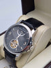 Thomas Earnshaw Longitude Heritage Black Men's Automatic Skeleton Watch – Black Dial – Leather Strap – Boxed