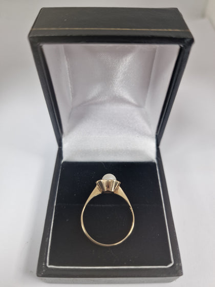Gold Ring 9CT Size N 1.6G