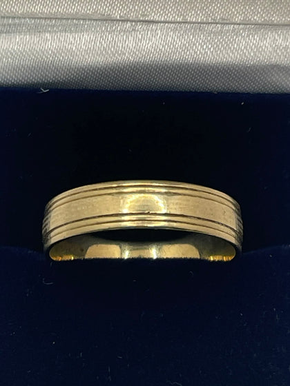 9ct Gold Ring - X