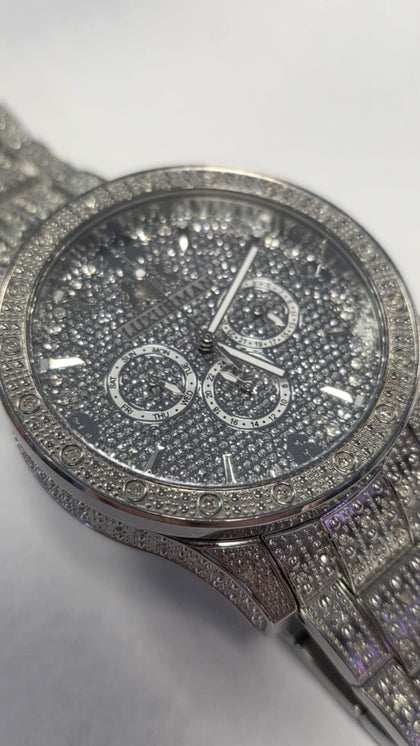 Luxurman Gents Diamond encrusted Watch - Boxed
