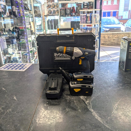 Mac Allister 18V Hammer Drill C0D18VCHD - X2 Batteries Charger Hard Case