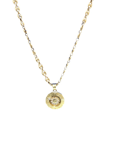 18ct gold diamond zodiac pendant (unique handmade ) adjustable