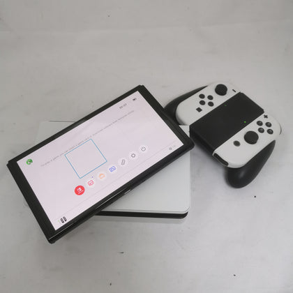 Nintendo Switch Console, 64GB OLED + White Joy-Con, Unboxed, With Dock, Charger, Controller, Grips & HDMI