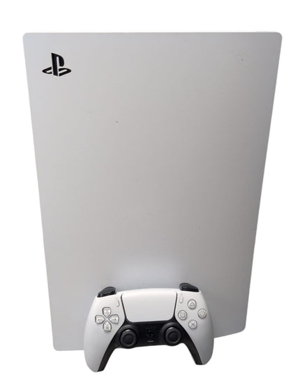 Sony Playstation 5 Disk Version White with PS5 Control Pad