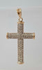 9 Carat Gold Chain with 9 Carat Gold/Diamond Cross