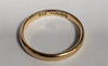 18ct Yellow Gold Thin Band Ring - 1.78G - Size J - Hallmarked