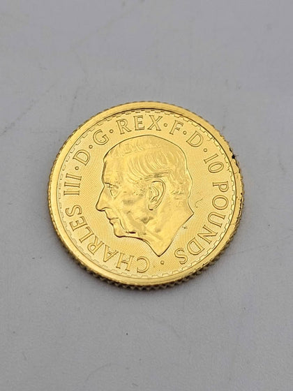 24ct .999 Fine Gold 10 Pound 2025 10 Pound Coin - 1/10oz - 3.44 Grams