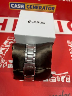 Lorus Men's Stainless Steel Blue Dial Bracelet Watch - Boxed