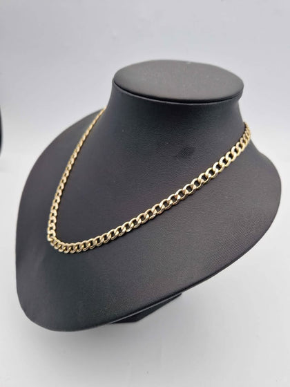 9ct Yellow Gold Curb Chain Necklace - 18