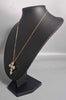 9ct GOLD NECKLACE WITH CROSS PENDANT 375 6.1G 18'' in Length