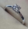 Sterling Silver  Solitaire Diamond Ring 0.50ct I1/2