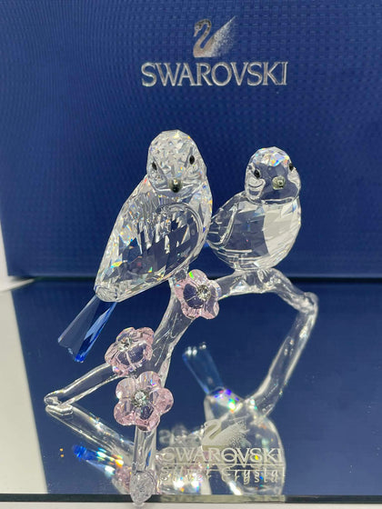 Swarovski Crystal Blue Tits/ Chickadees