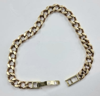 9ct Yellow Gold Cuban Bracelet 9