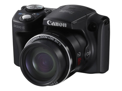 Canon PowerShot SX500 Is 16.0 MP Digital Camera with 30x Wide-Angle Optical Image Stabilized Zoom and 3.0-inch LCD (Black)