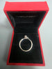18ct White Gold  DIA Ring 3.4g 750 HM Size K/L