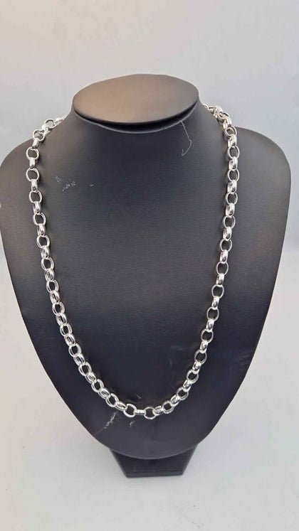 **BRAND NEW** 925 Sterling Silver Belcher Chain Necklace - 38.88 Grams - 24