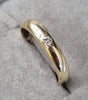 14ct Yellow Gold Ring with diamond Size N