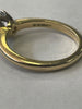 18ct Gold Ring 3.7g with 0.4ct Natural Diamond Size J