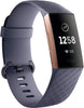 Fitbit Charge 3 Activity Fitness Trackers Rose Gold FB409 with metal strap