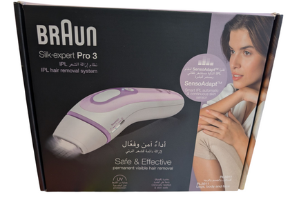 Brand New Braun Silk Expert Pro 3 IPL Hair Removal System
