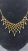 375 9K YELLOW GOLD HALL, BEAD CHAI. WITH WEB DESIGN, 18", 8.5G, PRE OWNED