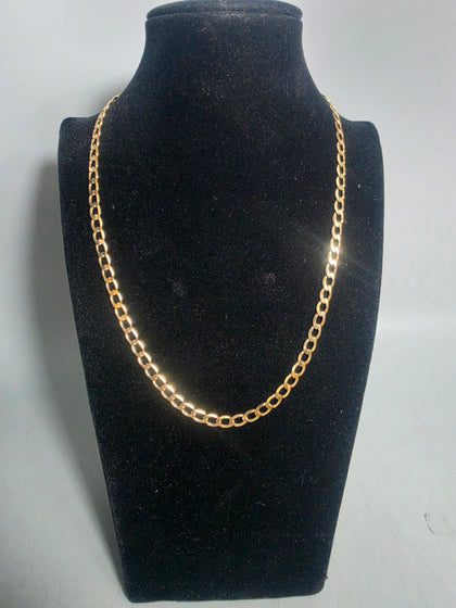 9ct GOLD NECKLACE 375 7.7G 18'' in Length HM