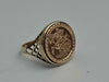 9ct Yellow Gold St. George and the Dragon Medallion Ring - 2.82 Grams - Size U